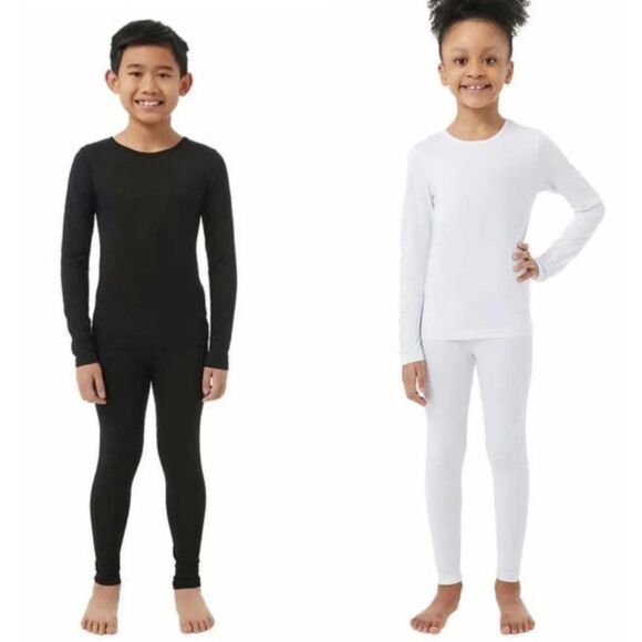 NEW Unisex Kids Sz XL (16-18) Shirt & Legging Stretchy Base Layer Set 32 DEGREES - Picture 1 of 9